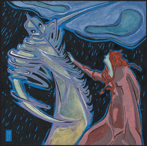 Irène Philips - AMNESIE - Tempera & Indian ink on paper 3