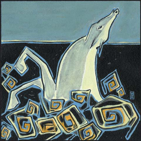 Irène Philips - AMNESIE - Tempera & Indian ink on paper 5