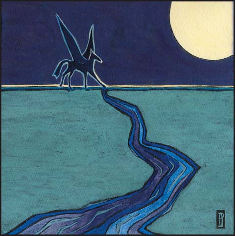 Irène Philips - AMNESIE - Tempera & Indian ink on paper 10