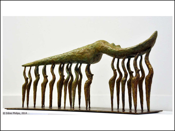 Irène Philips, bronze, THE PASSAGE, 2014