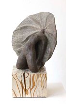 Irène Philips - MOON GODDESS 1 - Ceramic and polychrome wood, 2004