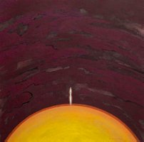 Irène Philips - THE SUN - From the triptych: The Moon, The Sun, The Earth - 30 x 30 cm, Tempera on paper, 2006