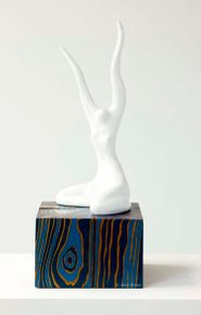 Irène Philips - THE JOY - Ceramic and polychromed wood, 2005