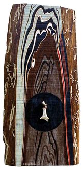 Irène Philips - BREATH OF LIFE, Polychrome wood, 83 cm, 2004