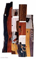 Irène Philips - THE DESIRE OF PASIPHAÉ - Polychromed wood, 70 x 40 cm