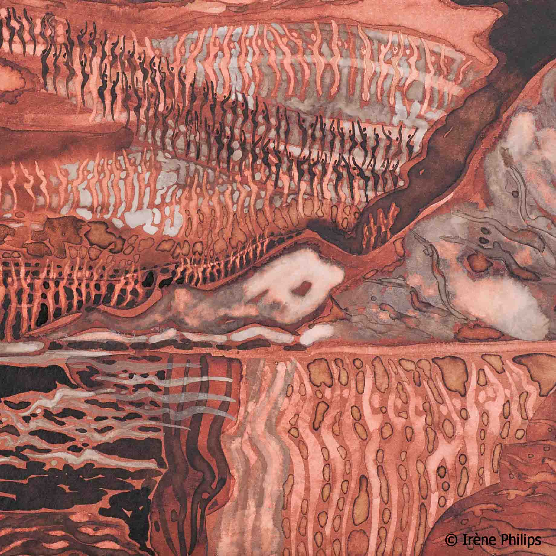 Irène Philips - detail painting about Venice