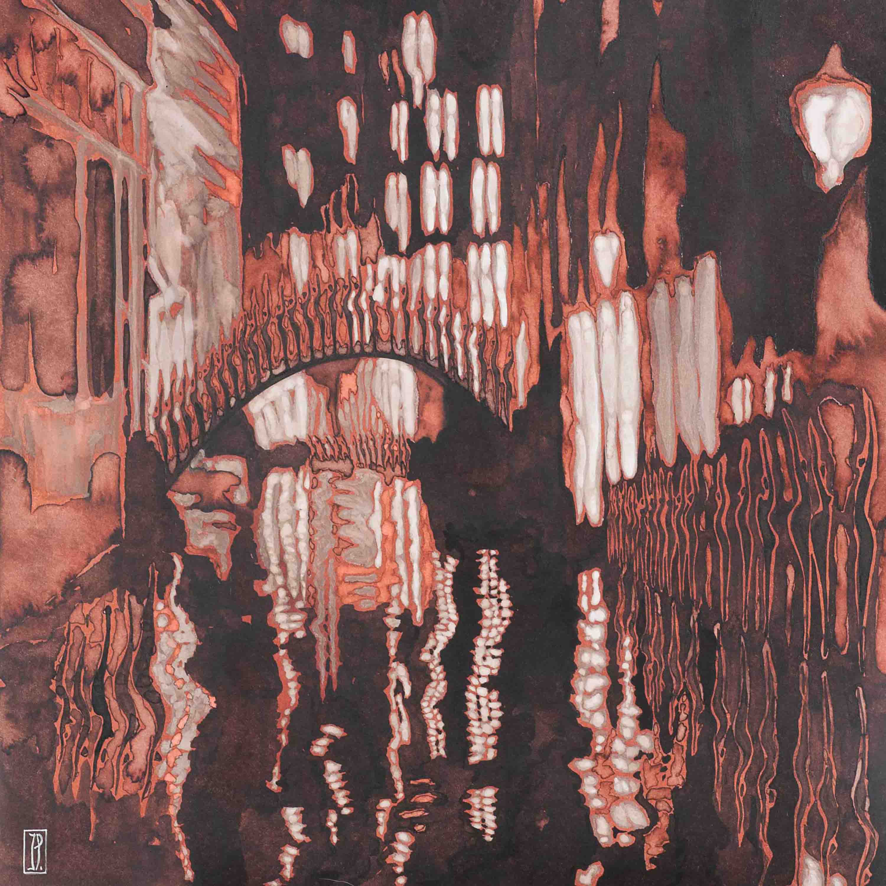Irène Philips - detail painting about Venice