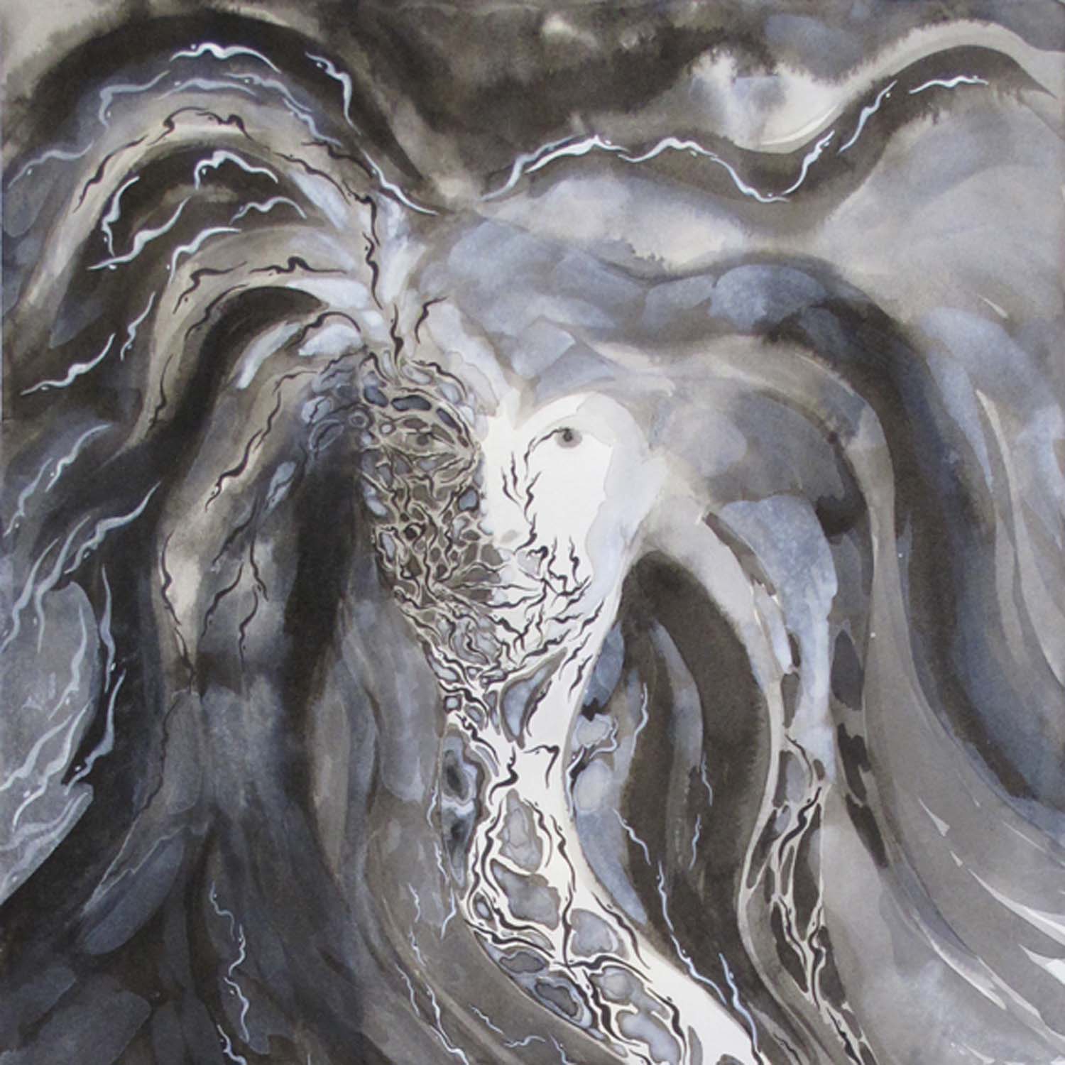 Irène Philips - detail triptych TRIAD FOR OUR EARTH - left panel