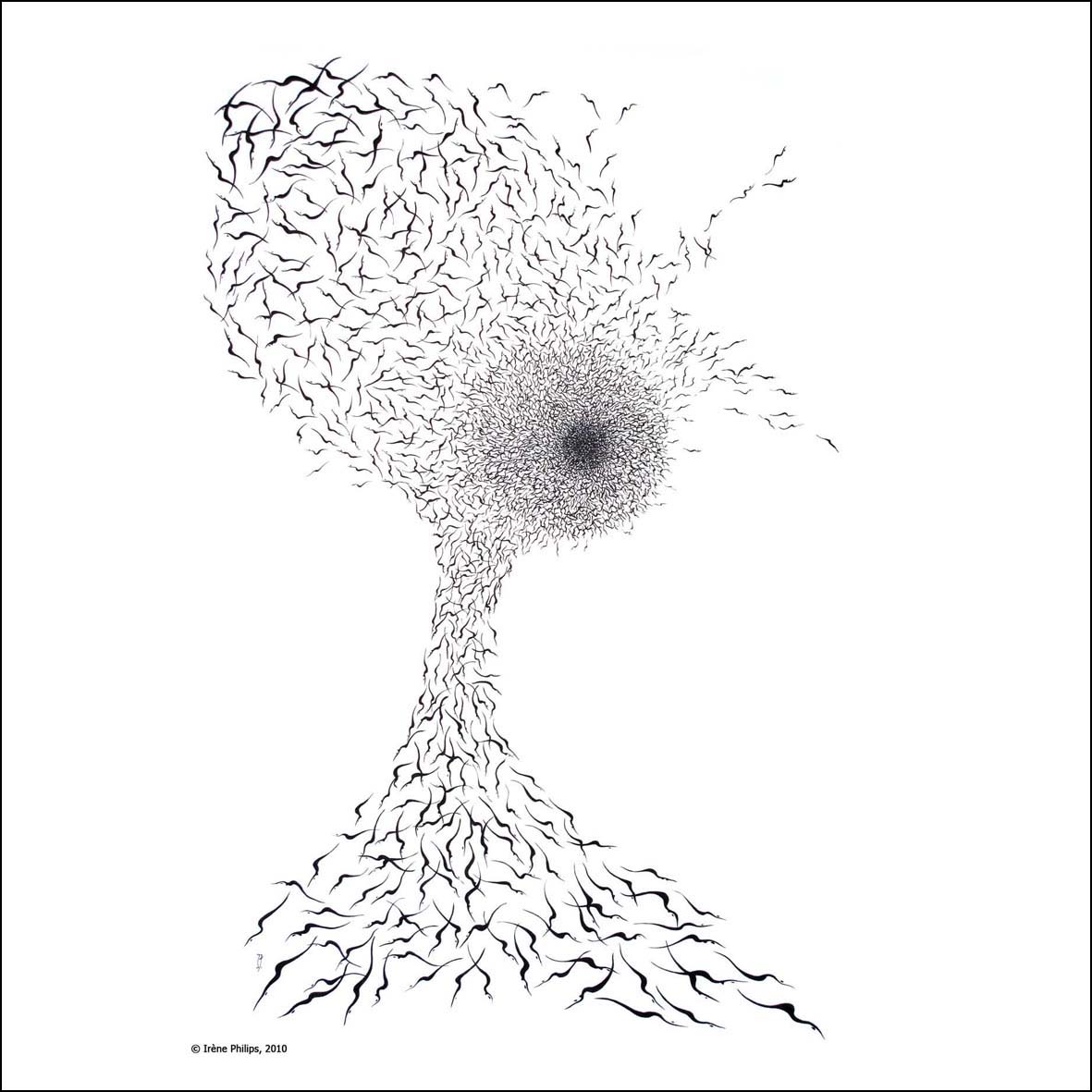 Irène Philips, Indian ink, GOD'S EYE? 2010